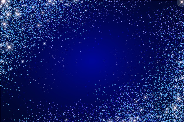 Vetor grátis fundo de glitter azul marinho realista