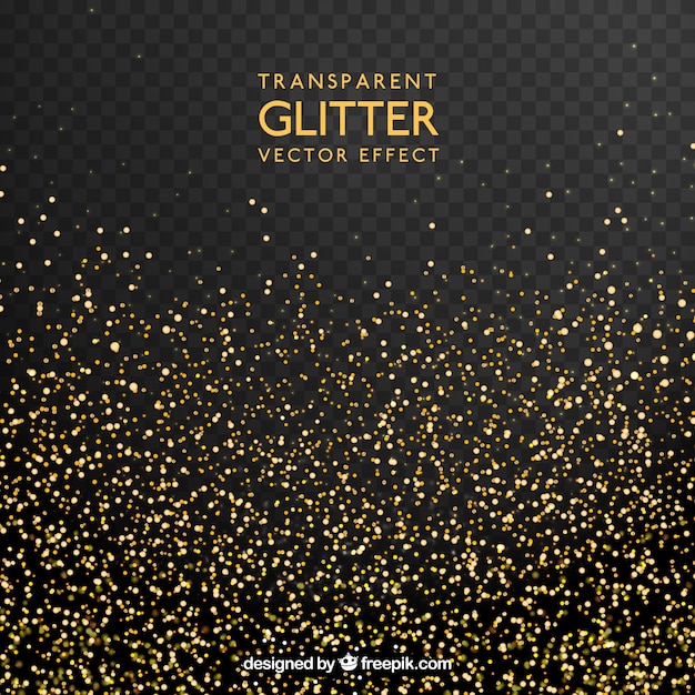 Fundo de glitter transparente