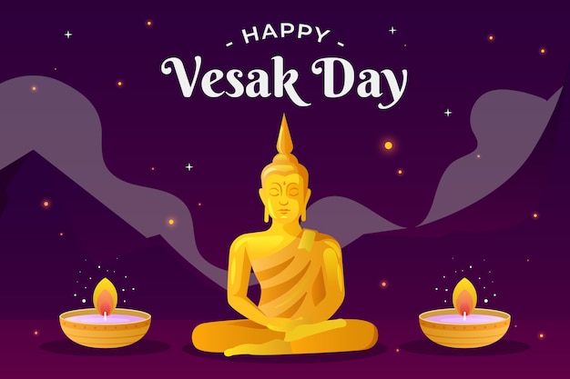 Fundo de gradiente vesak