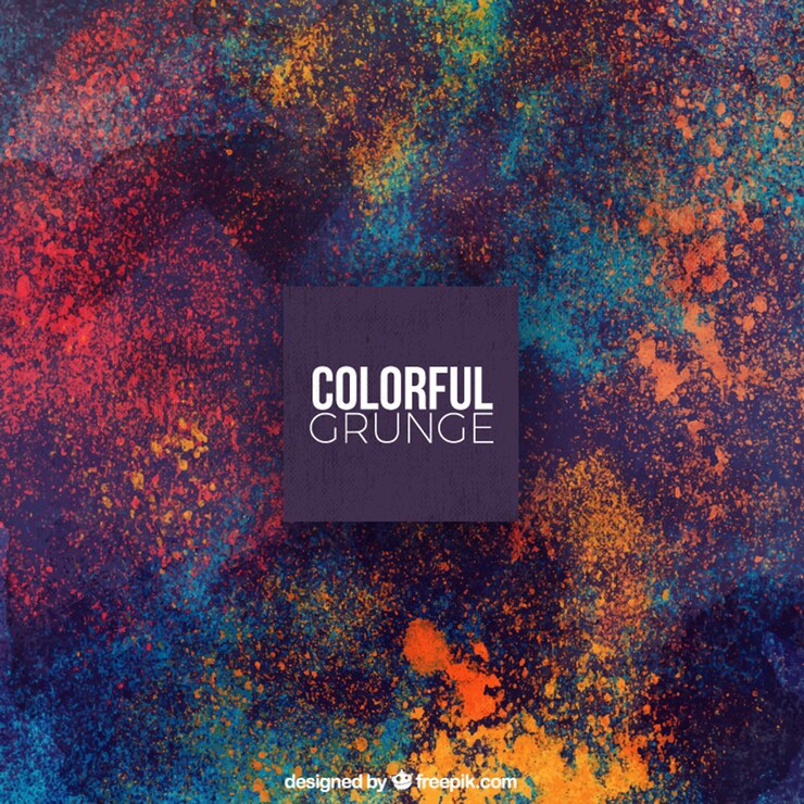 Vetor grátis fundo de grunge de manchas coloridas