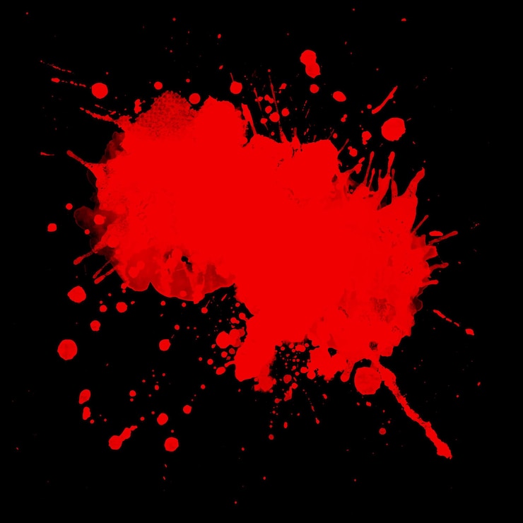 Vetor grátis fundo de halloween com respingos de sangue