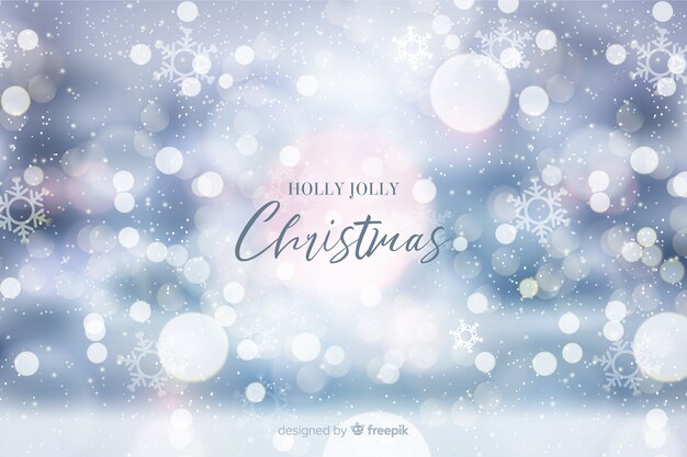 Fundo de Holly Jolly Christmas Bokeh