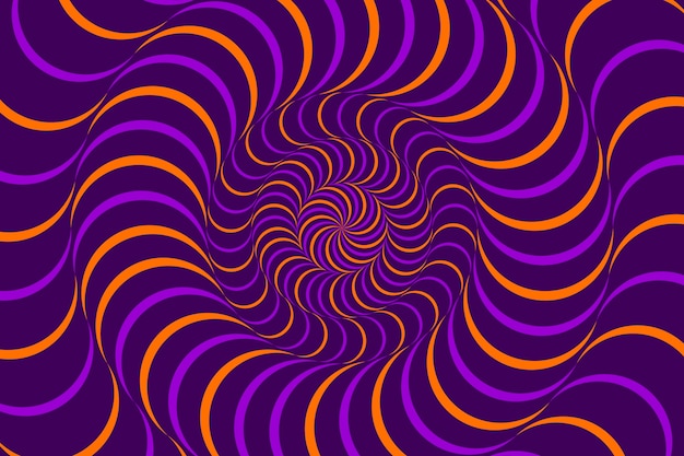 Fundo de ilusão de ótica de design plano
