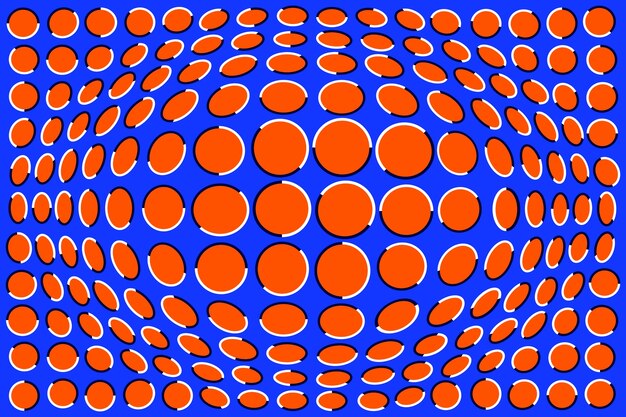 fundo de ilusão óptica de design plano