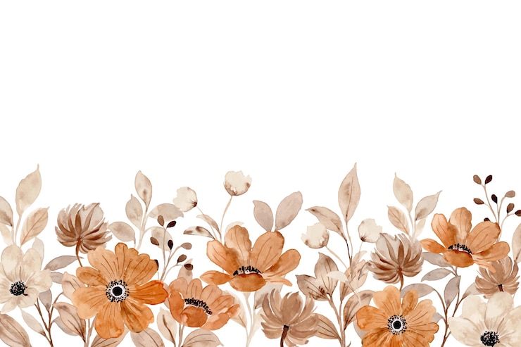 Vetor grátis fundo de jardim de flores com aquarela
