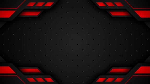 Banner de jogos offline com fundo preto hexagonal