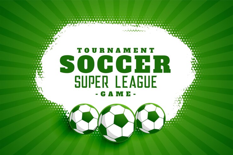 Vetor grátis fundo de liga de futebol de torneio de futebol