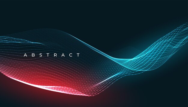 fundo de linhas onduladas brilhantes futuristas com vetor de efeito neon