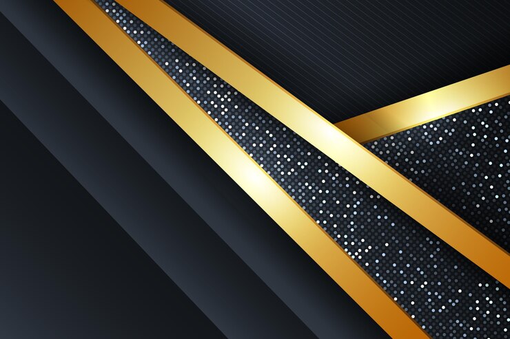 Vetor grátis fundo de luxo dourado realista
