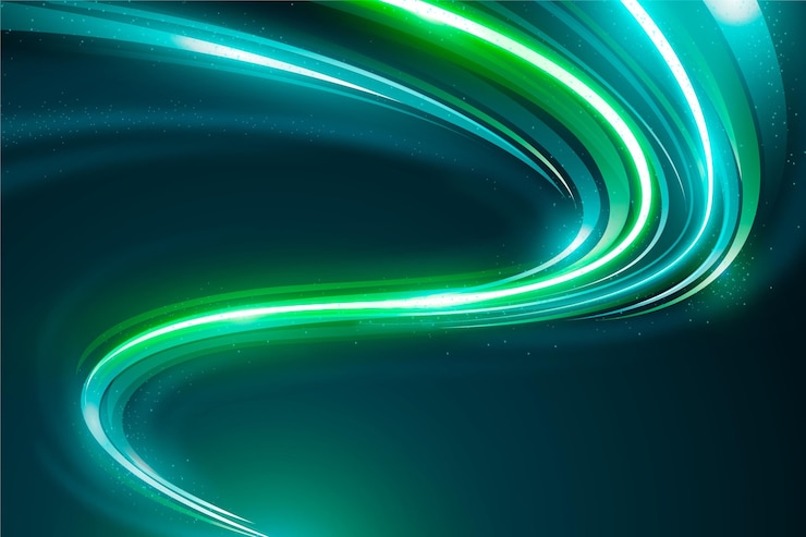 Vetor grátis fundo de luz de néon verde cibernético