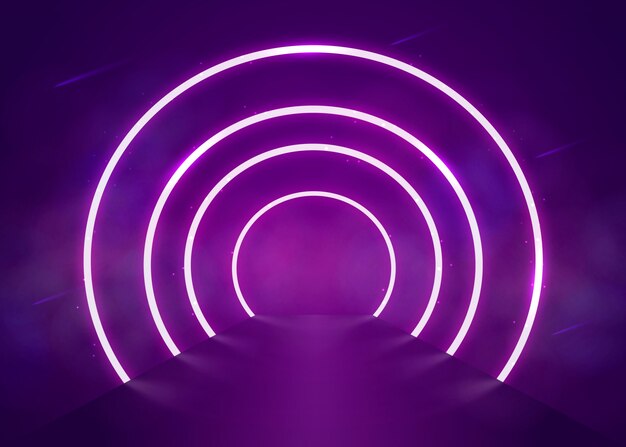 Fundo de luzes de néon