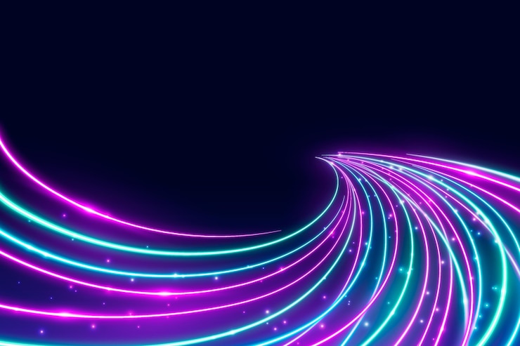 Vetor grátis fundo de luzes de velocidade