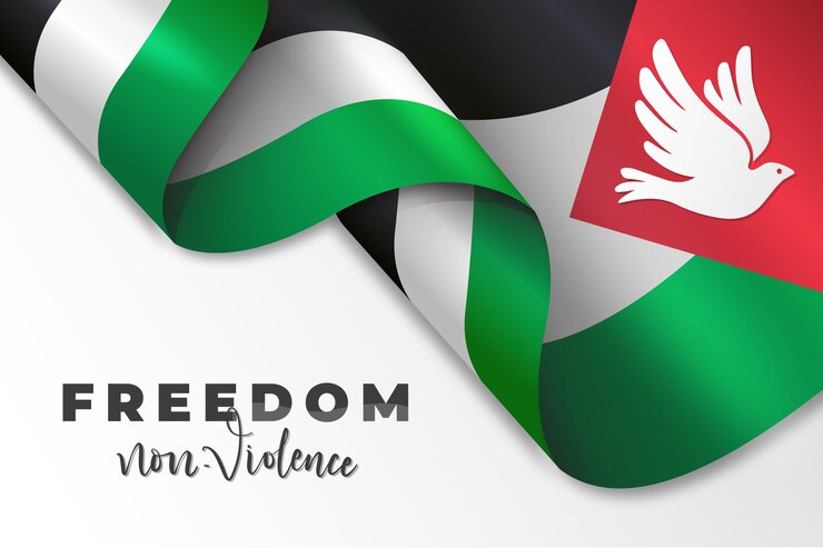 Vetor grátis fundo de mensagem de liberdade realista