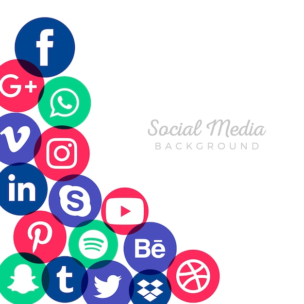 Fundo de mídia social de marketing