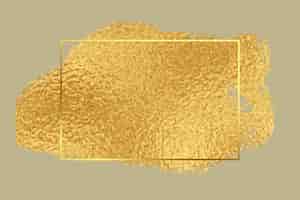 Vetor grátis fundo de moldura de textura premium de folha dourada