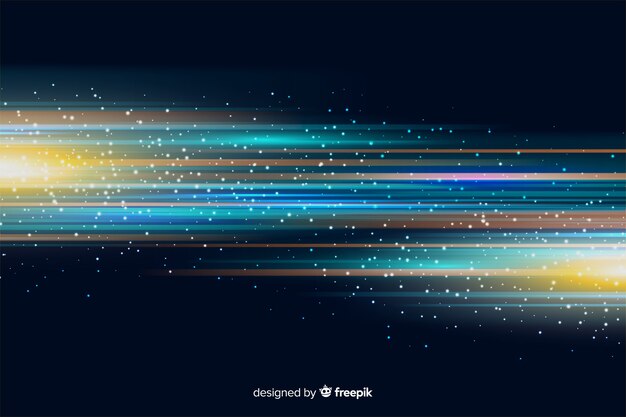 Fundo de movimento de luz brilhante realista