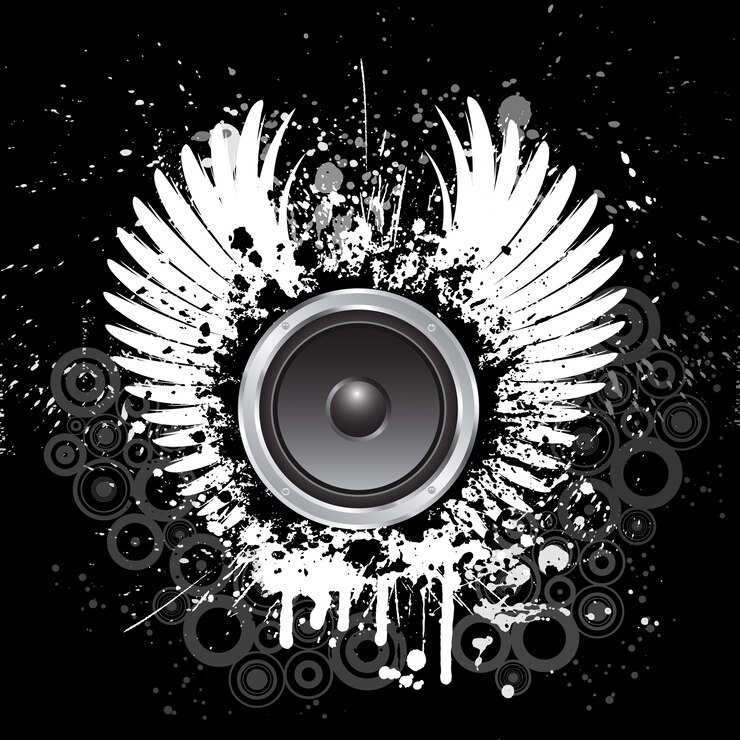 Vetor grátis fundo de música grunge