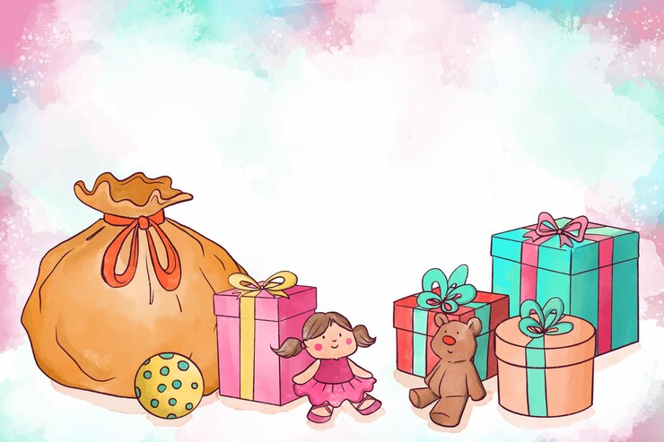 Vetor grátis fundo de natal aquarela