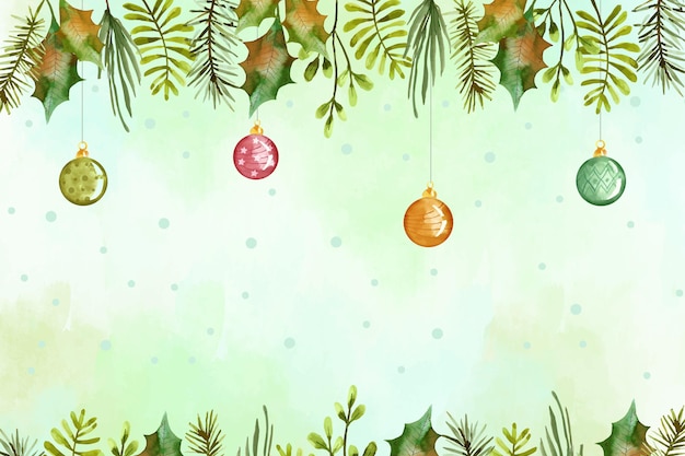 Fundo de natal aquarela