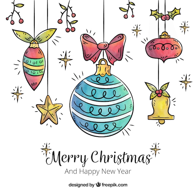 Fundo de Natal com bola