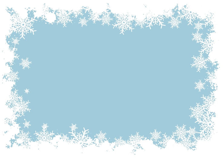 Vetor grátis fundo de natal com uma borda de floco de neve grunge