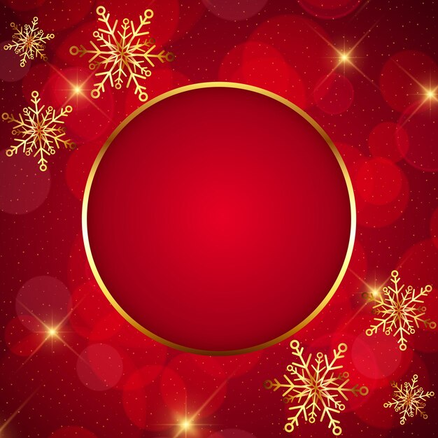 Fundo de Natal elegante em vermelho e dourado com espaço para texto