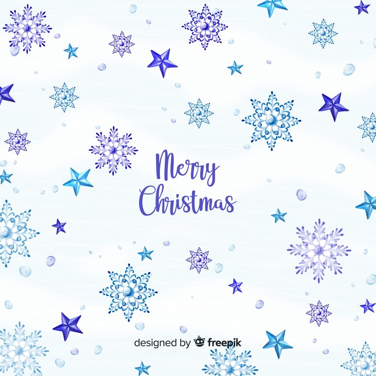 Vetor grátis fundo de natal em aquarela