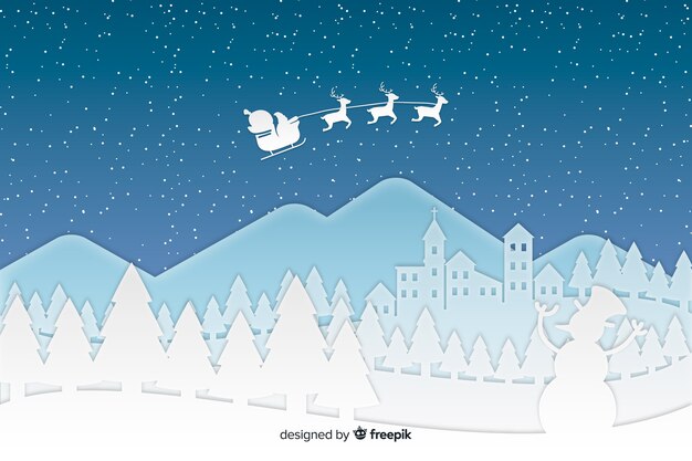 Fundo de Natal em estilo de jornal