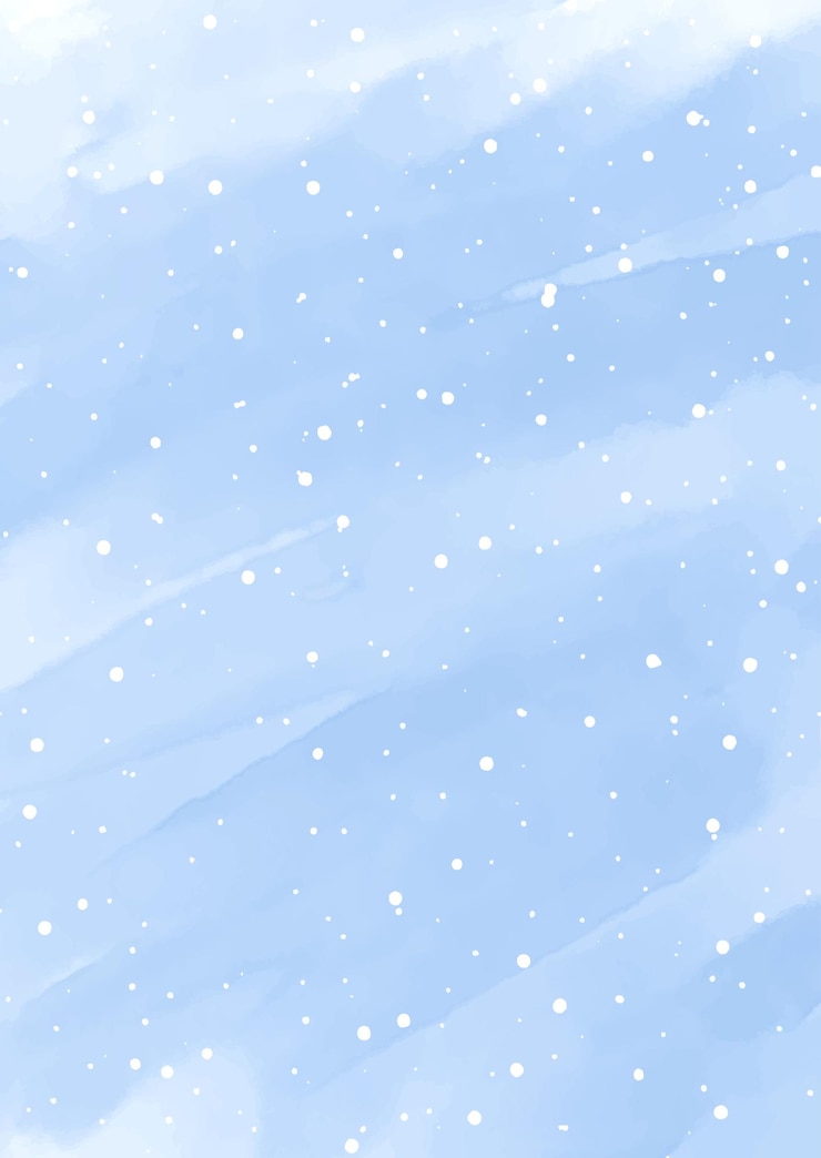 Vetor grátis fundo de natal pintado à mão com aquarela com sobreposição de neve