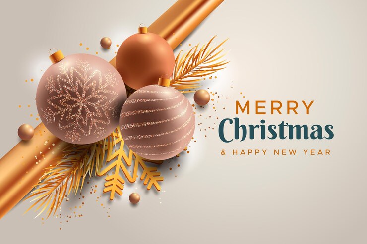 Vetor grátis fundo de natal realista