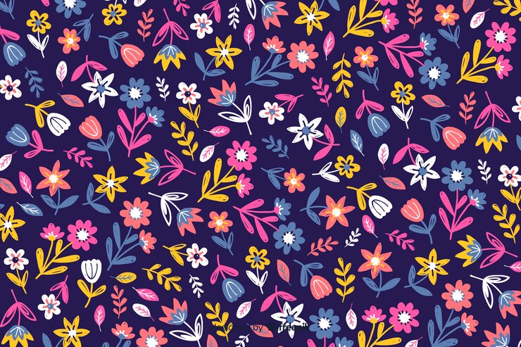 Vetor grátis fundo de natureza de flores coloridas