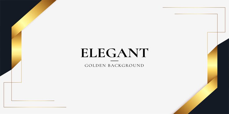 Vetor grátis fundo de negócios moderno e elegante com ornamentos de ouro