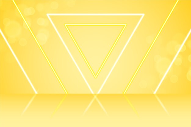 Fundo de neon amarelo gradiente