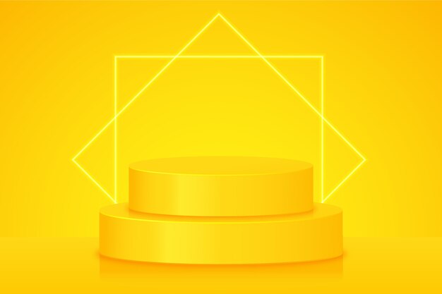 Fundo de neon amarelo gradiente