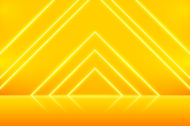 Fundo de neon amarelo gradiente