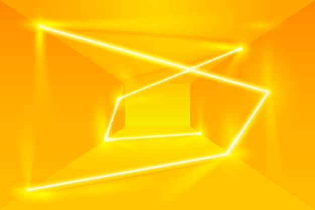 Fundo de neon amarelo gradiente