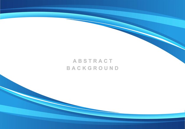 Fundo de onda fluindo de negócios azul moderno