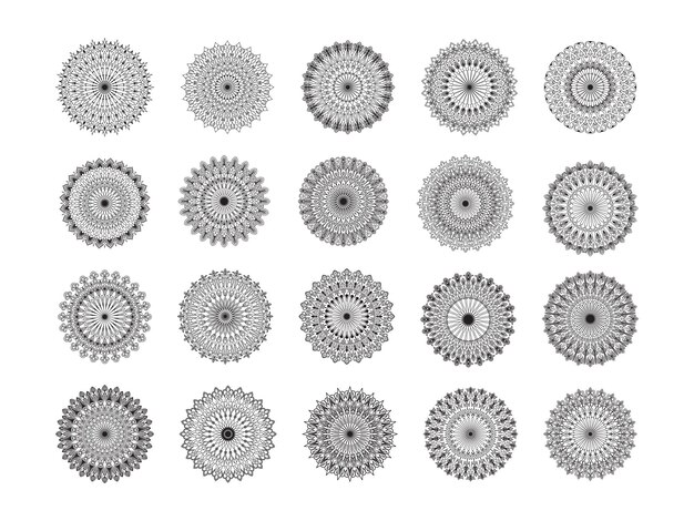Fundo de pacote de design de mandala ornamental de luxo