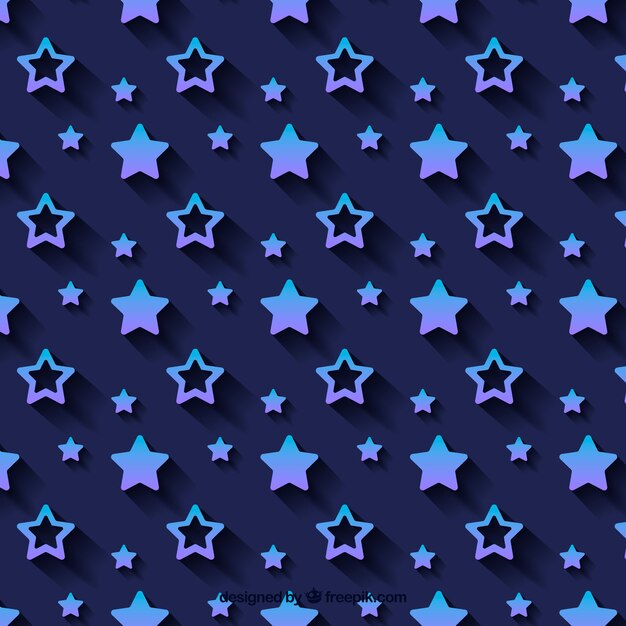 Fundo de padrão de estrelas planas