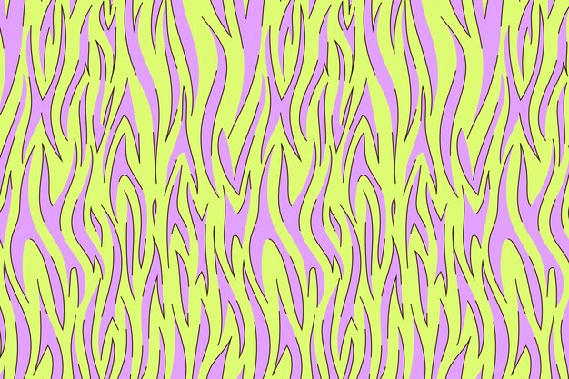 Fundo de padrão de impressão de zebra desenhado à mão