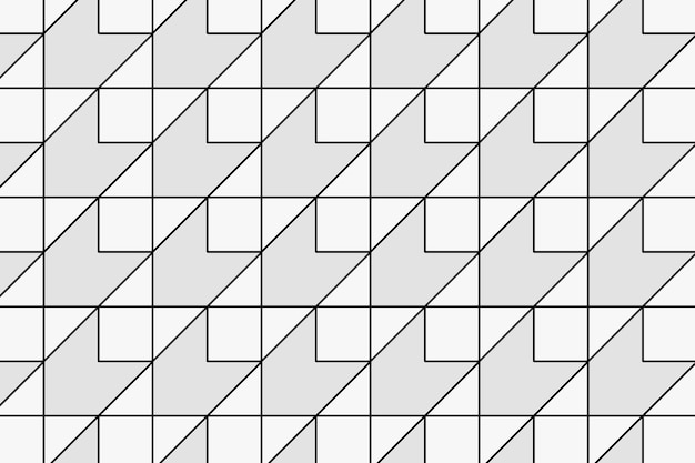 Vetor grátis fundo de padrão geométrico, vetor abstrato design preto e branco