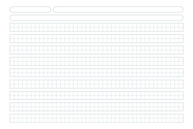 Vetor grátis fundo de papel com linhas azuis desenhado à mão