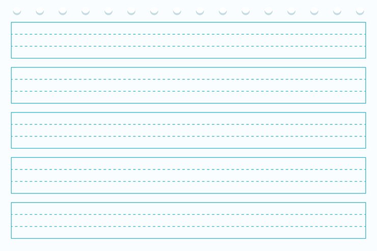Vetor grátis fundo de papel de desenho plano com linha azul