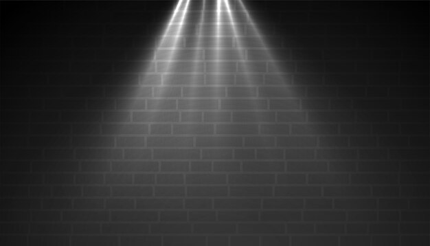 fundo de parede escuro com efeito de luz de ponto brilhante