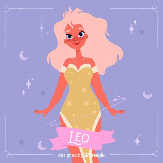 Fundo de personagens do zodíaco de mão desenhada