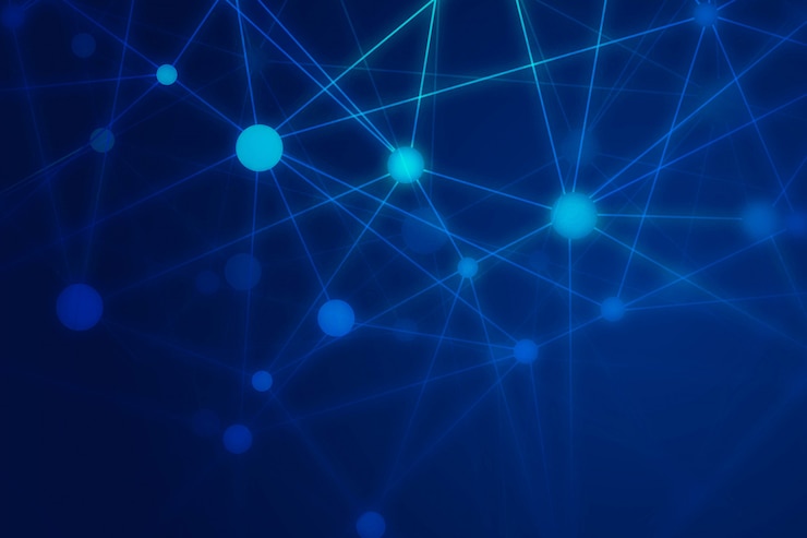 Vetor grátis fundo de polígono de fio abstrato tecnologia