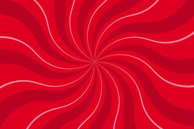 Fundo de redemoinho vermelho design plano