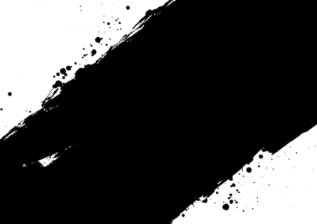 Fundo de respingos de tinta grunge em preto e branco 2010