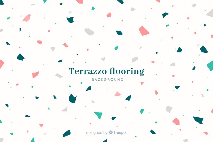 Vetor grátis fundo de revestimento abstrato textura de terrazzo