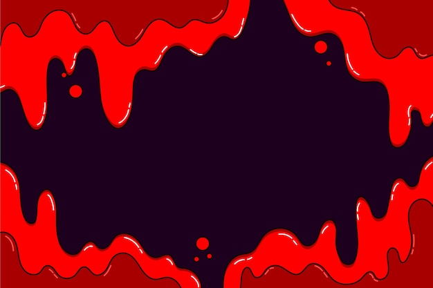 Fundo de sangue desenhado à mão